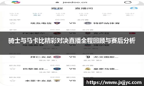 骑士与马卡比精彩对决直播全程回顾与赛后分析